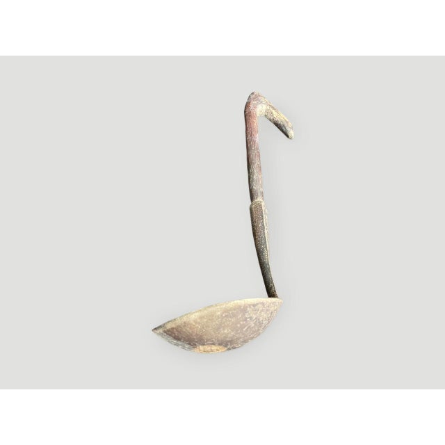 Antique Hand Antique Wooden Ladle For Sale - Image 4 of 5