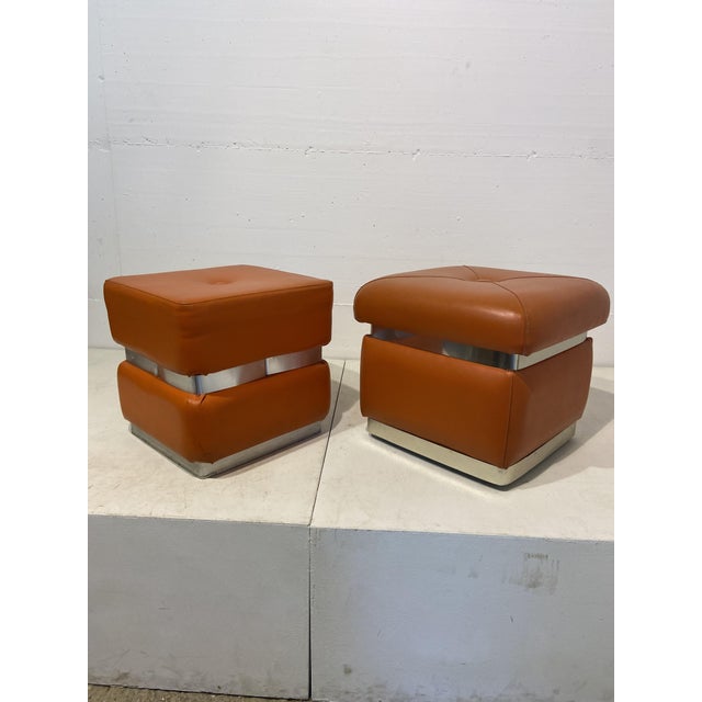 Vintage Poufs, 1974, Set of 2 For Sale - Image 12 of 12