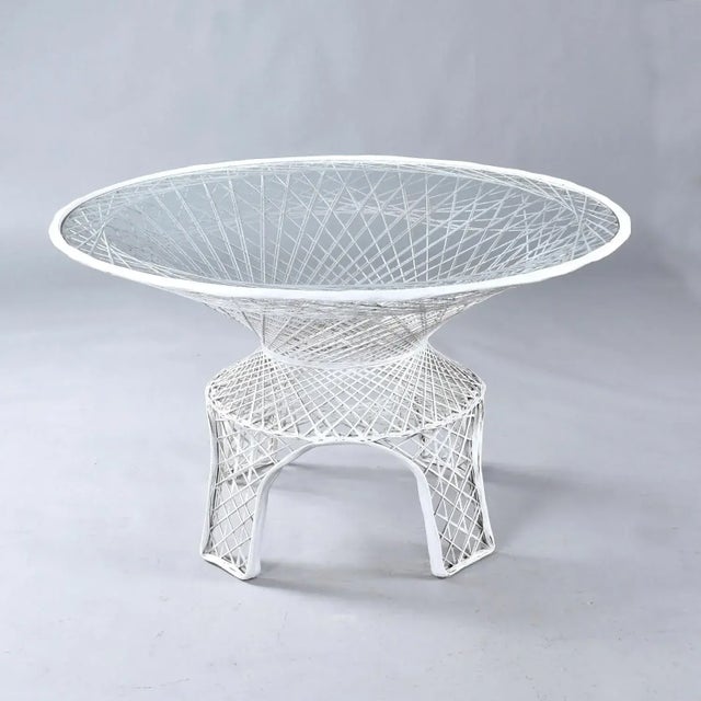 Mid-Century Modern Restored Russell Woodard Vintage Spun Fiberglass Outdoor Dining Set For Sale - Image 3 of 12