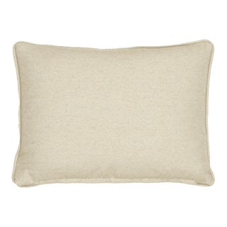 Country Linen Plain Piped Tapestry Cushion With Feather Filler - 33x45cm (13"x18") For Sale