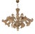Italian Style Murano Glass in Transparent and Sand Chandelier by Simoeng For Sale