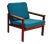 Mid-Century Modern Easy Lounge Chair by Illum Wikkelso for Niels Eilersen, 1960s For Sale