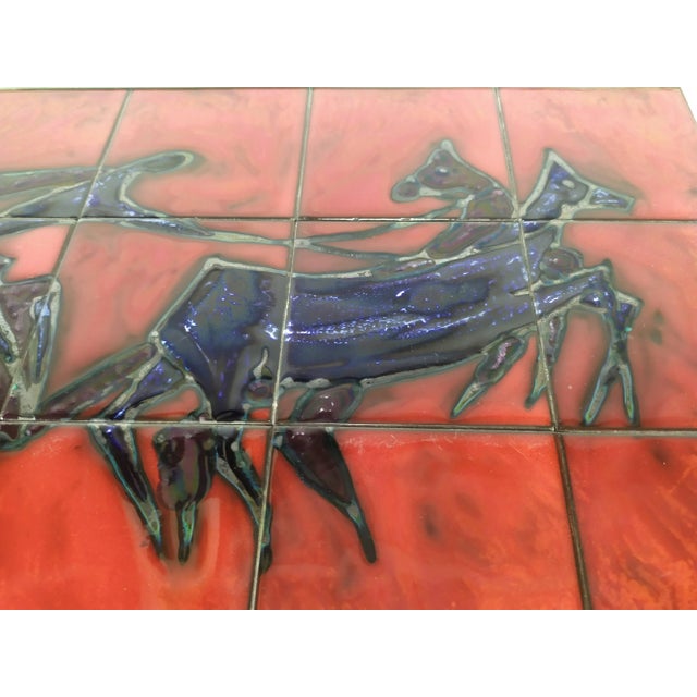 Ceramic Vintage Ceramic Nesting Tables, Set of 3 For Sale - Image 7 of 14