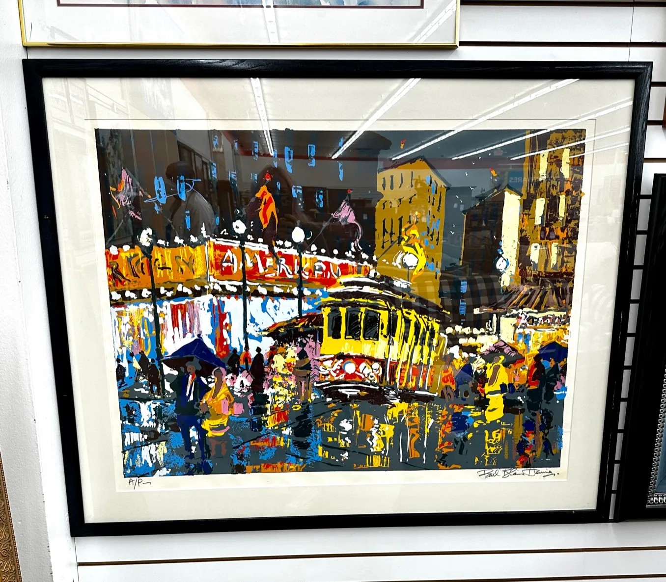 Original Paul Blaine Henrie Cityscape Serigraph on Paper A/P