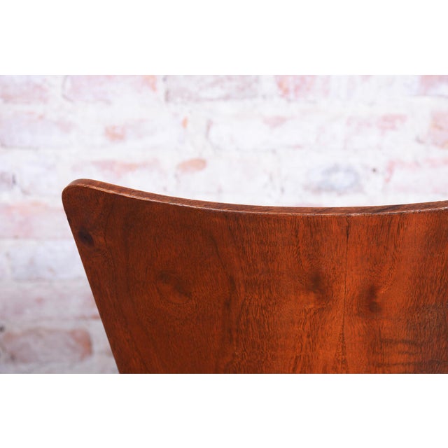 Art Deco Chairs in Walnut by J. Halabala for Up Zavody, Czech, 1940s, Set of 4 For Sale - Image 14 of 15