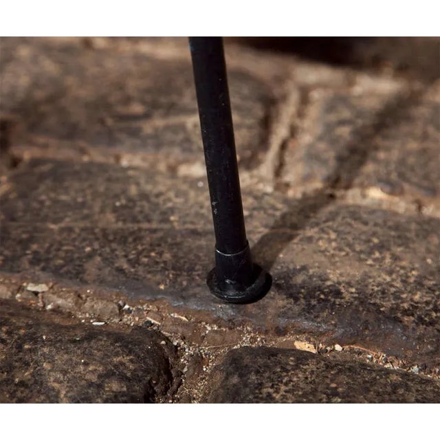 Black Arthur Umanoff Wrought Iron Table For Sale - Image 8 of 9