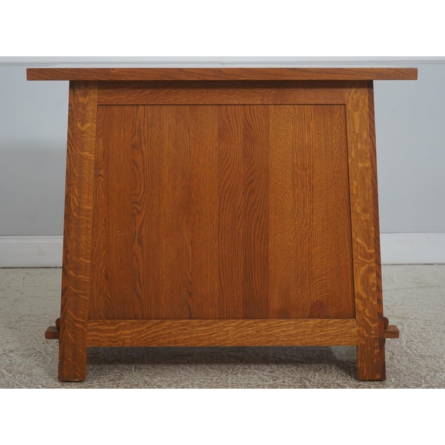 Stickley Arts & Crafts Oak Roycroft Server For Sale - Image 16 of 18