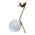 Flos Ic S Pendant Light (Small) in 24k Gold Finish For Sale