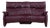 Trapez Leather Three-Seater Red Manual Function Himolla Sofa For Sale