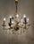 1970s Large Gilt Brass Flower-Shape Chandelier from Palwa, Germany, 1970s For Sale - Image 5 of 18