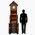 Brown Rare Native Usa Tall Vintage Log Cabinet Grandfather Clock. ( Great for Aspin ) For Sale - Image 8 of 11