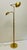 Vintage Holtkotter "Twin" Halogen Floor Lamp with "Antique Brass"" finish on solid brass construction. (Includes two...