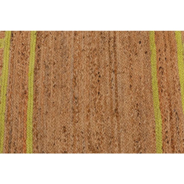 Margarita Scallop Jute Hand Made Bohemian Rug 5x8 Ft. For Sale - Image 9 of 12