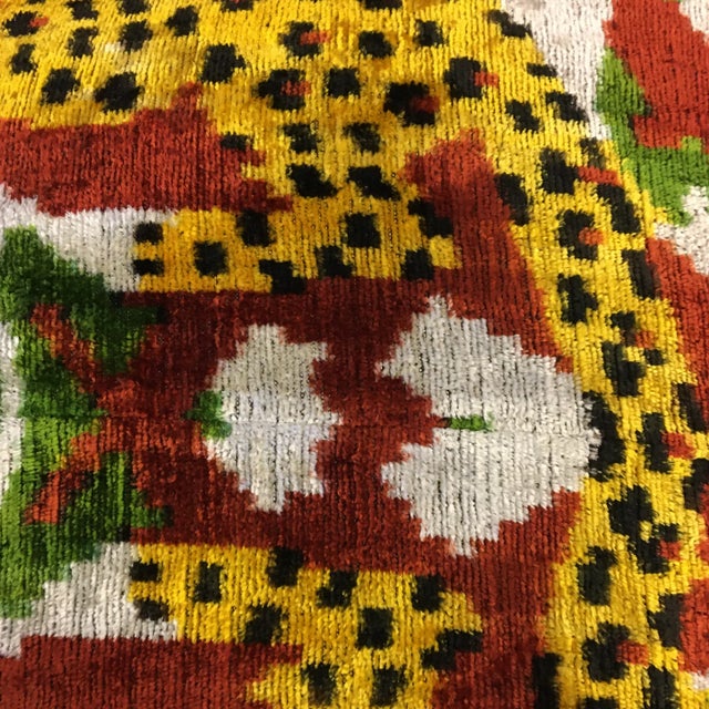2020s Silk Velvet Animal Print Pillow For Sale - Image 5 of 9