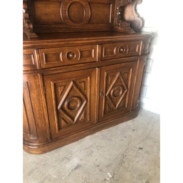 French Antique French Renaissance Oak Hunt Server For Sale - Image 3 of 6