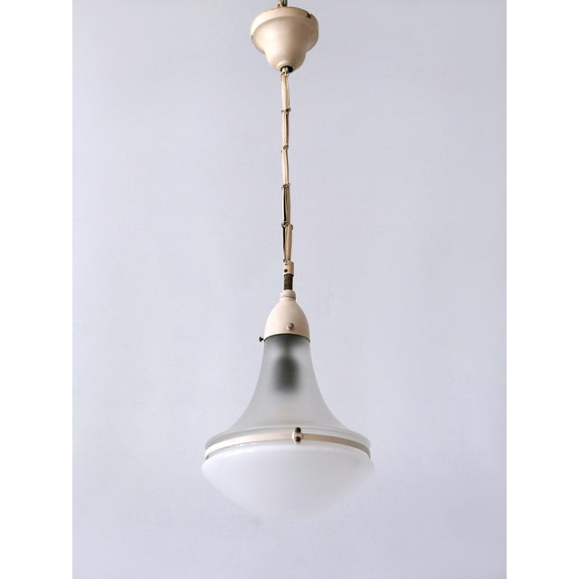 Metal Luzette Pendant Lamp by Peter Behrens for Siemens-Schuckert, 1910s For Sale - Image 7 of 18
