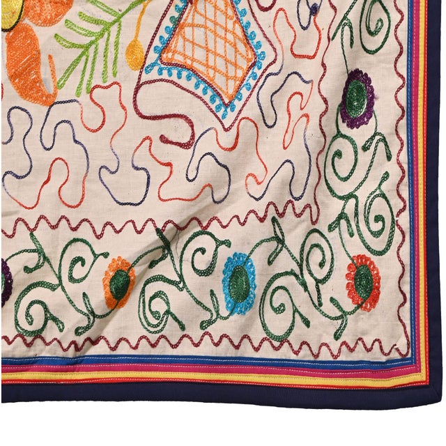 1930s Vintage Embroidery Wall Panel Chairish