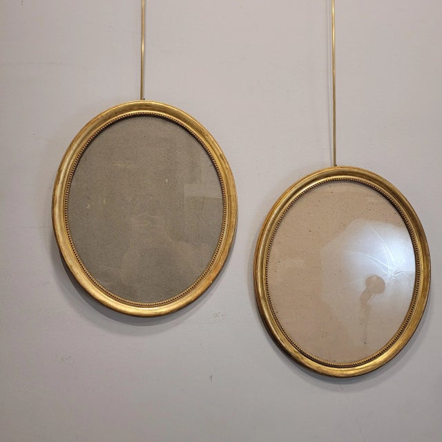 Napoleon III Oval Gilded Frames, Set of 2 For Sale - Image 5 of 18