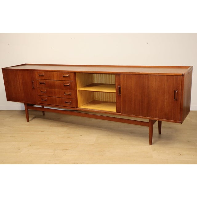 Wood Scandinavian Teak Sideboard, 1960 For Sale - Image 7 of 18