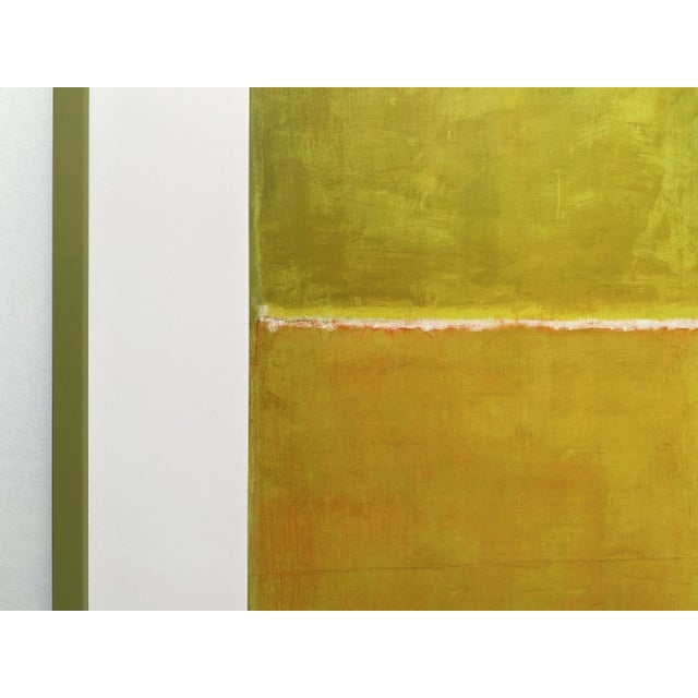 2000 - 2009 Mark Rothko Vintage Offset Lithograph Print Framed Abstract Expressionist Poster " Untitled " 1951-52 For Sale - Image 5 of 12