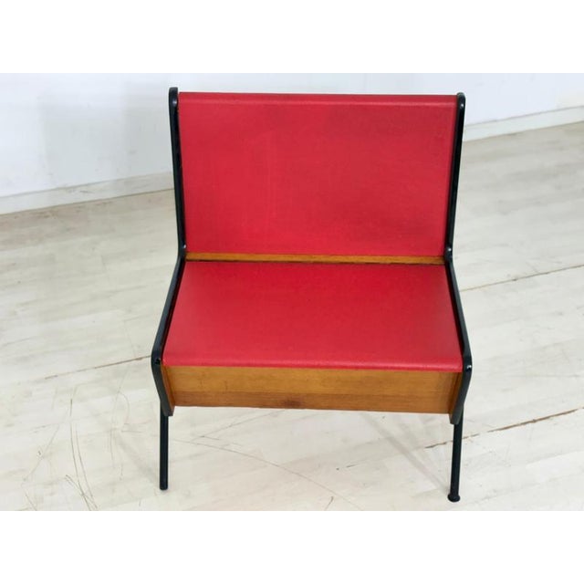 Vintage Industrial Style Bench For Sale - Image 5 of 11