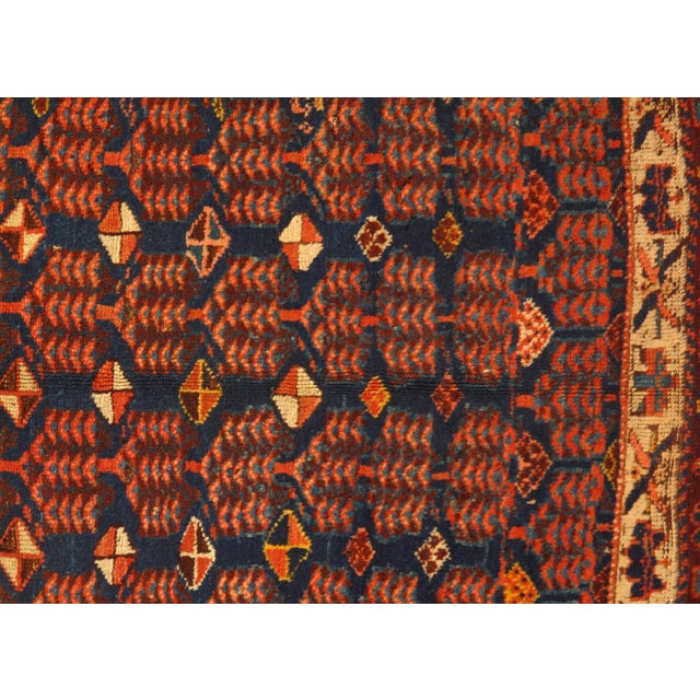 1920s Antique Persian Rug - 4′4″ × 6′5″ For Sale - Image 4 of 5