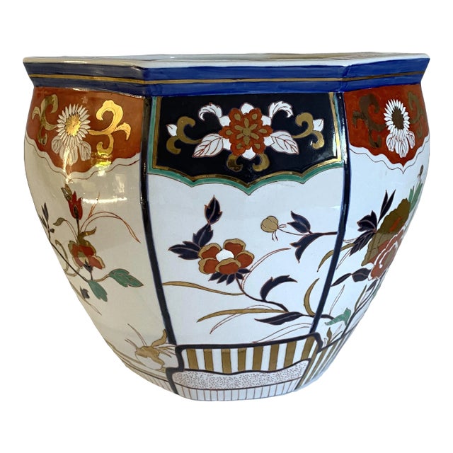 1970s Asian Ceramic Jardiniere Chairish