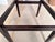 Wood Set of 2 Cherish-Bar Stools From Crate & Barrel With Romo Striped Textured Velvet Upholstery Seat Covering For Sale - Image 7 of 12