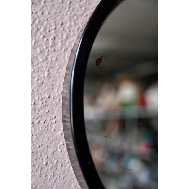 Vintage Space Age Round Mirror, 1970s For Sale - Image 4 of 8