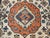 Vintage Persian Ardabil Rug, Hand-Knotted Wool, Geometric Pattern, Ivory & Brick, 8x11 For Sale - Image 14 of 16