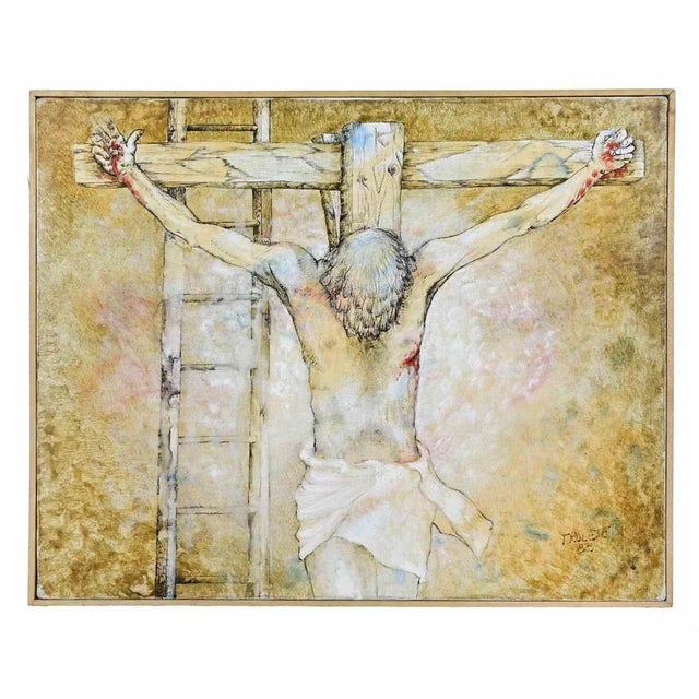 Oil on canvas realized by Benito Trolese (1937-2017) in 1988. Hand signed and dated. Titled on rear. Includes a...