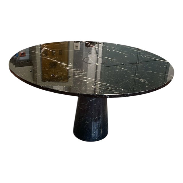 Black Marquiniamarble Eros Dining Table by Angelo Mangiarotti for Skipper, 1990s For Sale