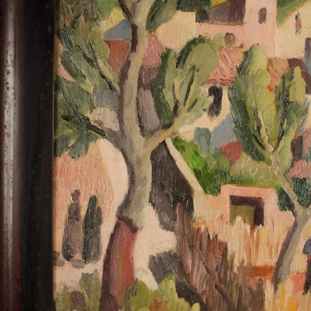 Iain Macnab of Barachastlain (Scottish, B. 1890 - 1967) "Talking in Village" Painting. For Sale In Philadelphia - Image 6 of 11