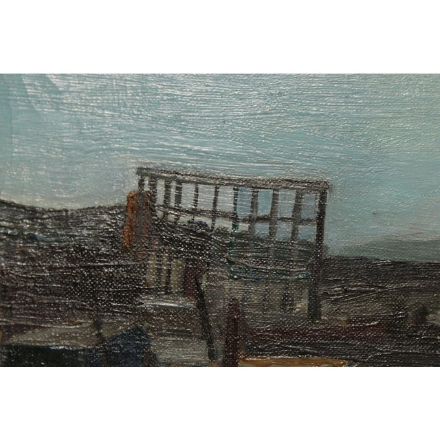 Ben Levene Original Oil Painting, Industrial Landscape For Sale - Image 12 of 12