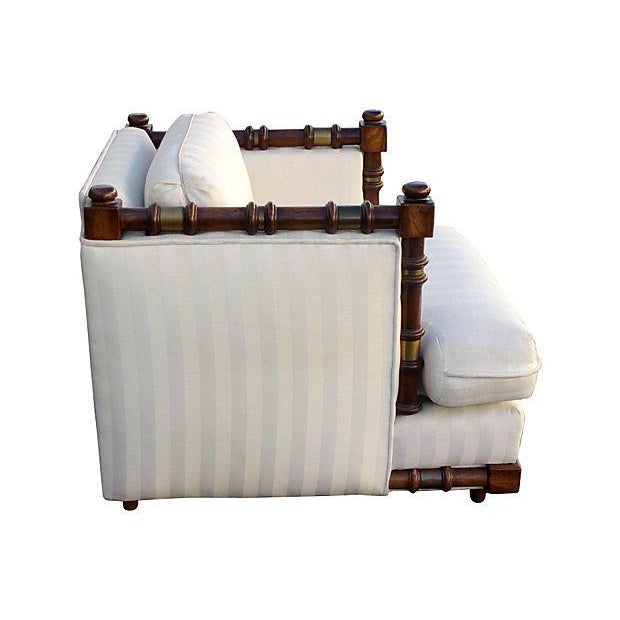 FauxBamboo Lounge Chair Chairish