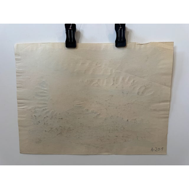 Henry Emil Salloch Original Watercolor on Paper Mountainous Landscape Scene, 1936. For Sale In Atlanta - Image 6 of 7
