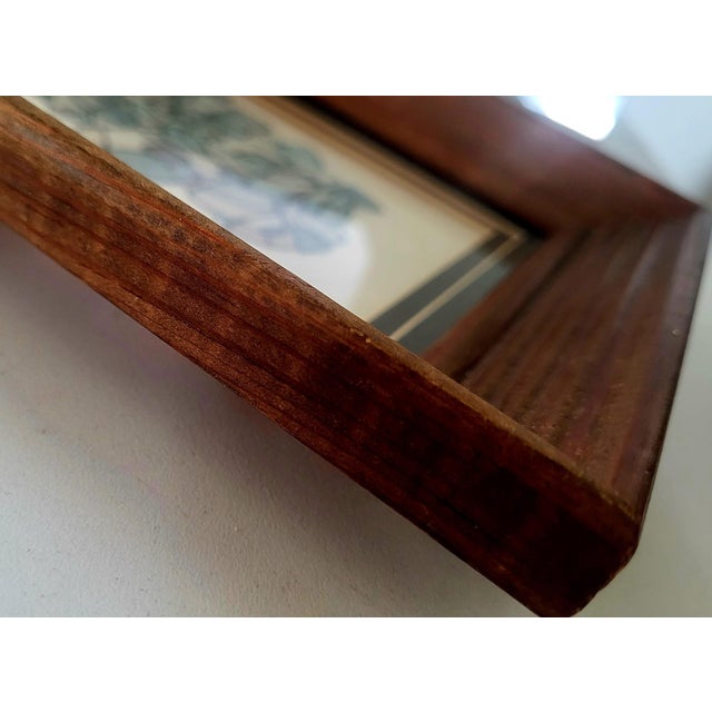 "Tiny Blue Abstract" Is a Wood Framed and Matted, Pencil Drawing 2021 by Lynn Christian. For Sale - Image 4 of 5