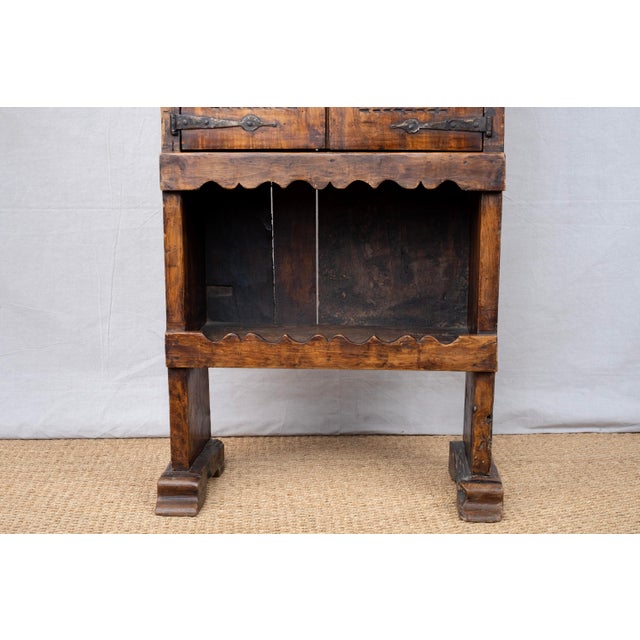 Wood Mid 20th Century Carved Spanish Wood Bookcase For Sale - Image 7 of 11
