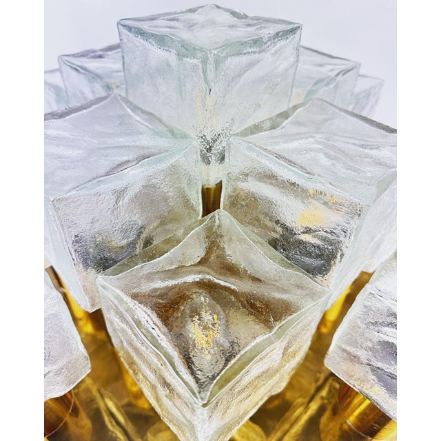 Vintage Ice Cube Flush Mount from Kalmar, 1970s For Sale - Image 10 of 13