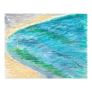 1970s Adrienne Anderson Seaside Pastel