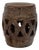 Caramel Brown Prosperity Garden Stool For Sale