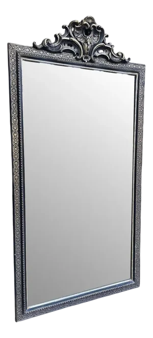 Napoleon III Mirror with Gold Leaf and Blackened Wood