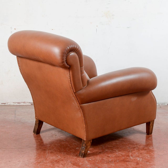 Armchair in Wood and Leather from Poltrona Frau For Sale - Image 9 of 18