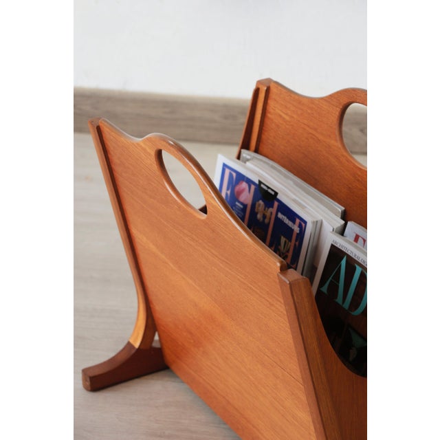 Vintage Teak Magazine Rack by Parker Knoll, 1960s For Sale - Image 6 of 10