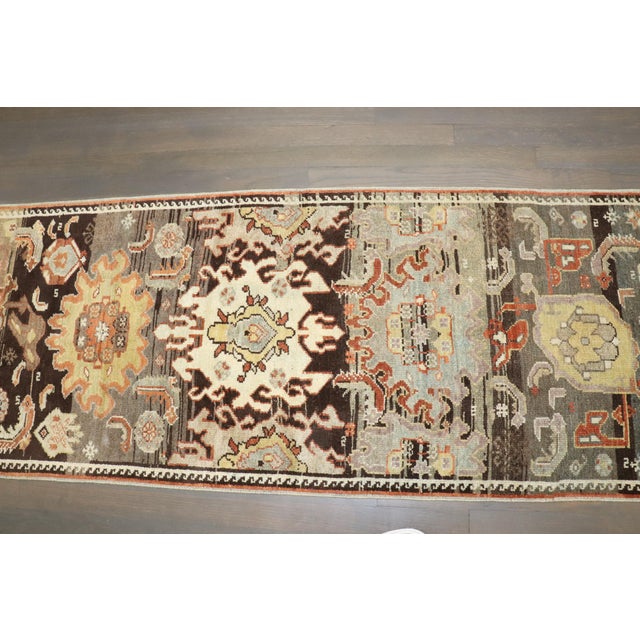 Antique Zabihi Collection Narrow Persian Tribal Runner - 2'3" x 8'8" For Sale - Image 10 of 11