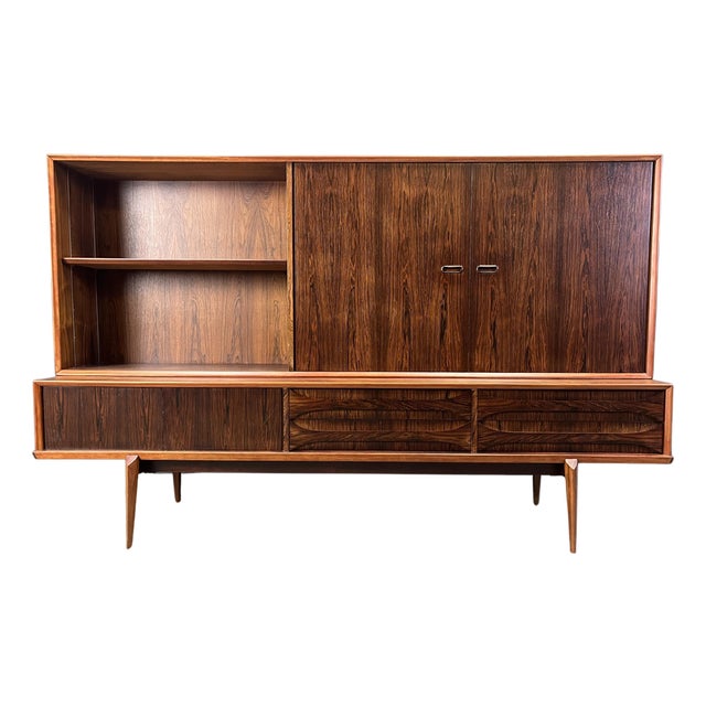 Paola Highboard in Rosewood by Oswald Vermaercke for V-Form, Belgium, 1959 For Sale