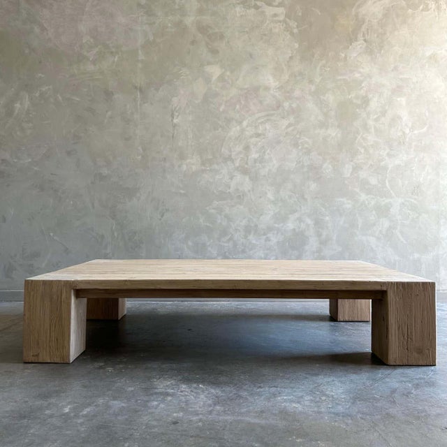 BH COLLECTION Beam Coffee Table With its generous rectangular dimensions are outlined by chunky squared legs, and the...