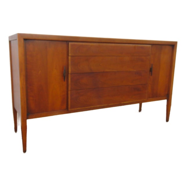 Century Mid Century Modern Long Credenza Sideboard Media Console 6299 For Sale