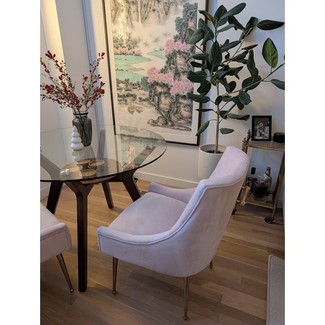 Beautiful Vintage Velvet Chairs (X2) For Sale - Image 4 of 7