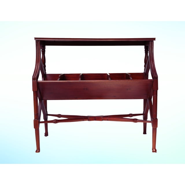 Vintage Edwardian/Regency Style Book Trough Console Table For Sale - Image 4 of 8